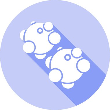 hayvan ayak izi ikonu vektör illüstrasyonu