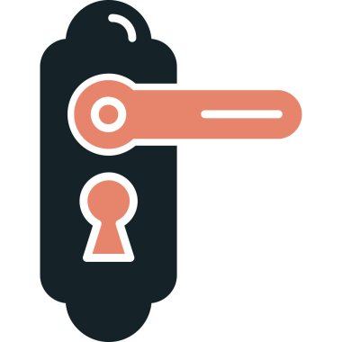 Anahtar. Web simgesi vektör illüstrasyonu.