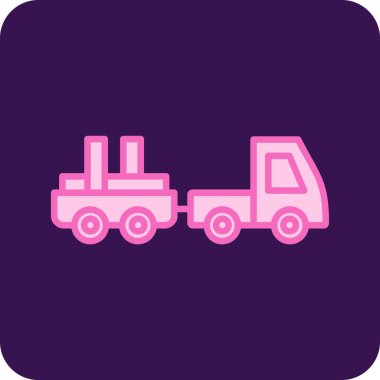 Kamyon. Web simgesi basit illüstrasyon