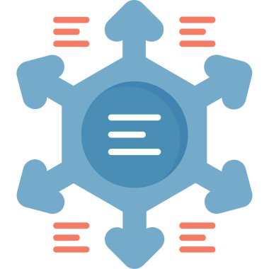 Virüs Simgesi, vektör illüstrasyonu