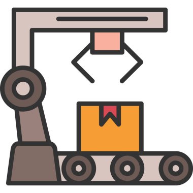 Vinç vektör çizgisi simgesi