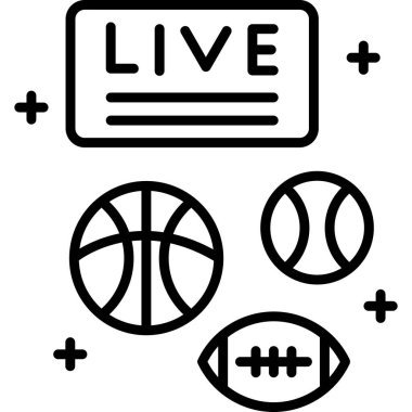 gerçek spor simgesi ana hat biçiminde