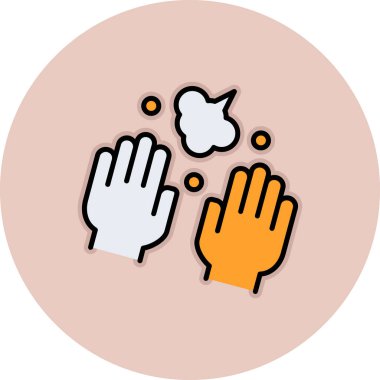 Bir tavuk simgesinin vektör çizimi