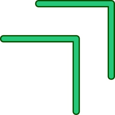 ok sol yön simgesi dosya dış hatları biçiminde