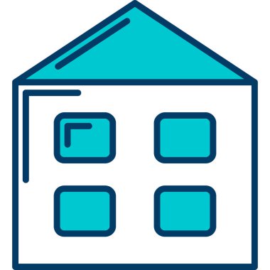 ev simgesi vektör illüstrasyonu