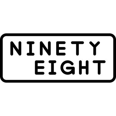 Beyaz arkaplanda sekiz numara