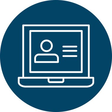 Modern dizüstü bilgisayar simgesinin vektör illüstrasyonu