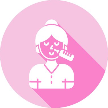 Bir kadın simgesinin vektör illüstrasyonu