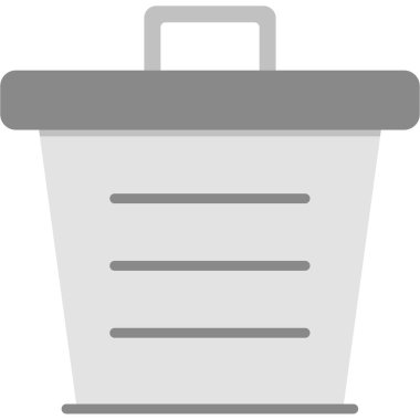 Çöp. Web simgesi basit illüstrasyon