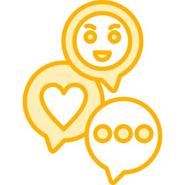 emoji. Tasarımda aşk simgesi