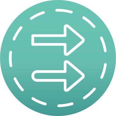 ok simgesi vektör illüstrasyonu