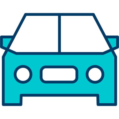 - Araba. Web simgesi basit illüstrasyon