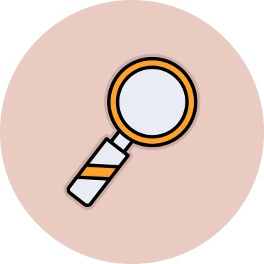 Büyüteç simgesi. vektör illüstrasyonu