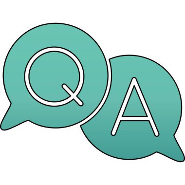 soru cevapları, illüstrasyon, beyaz arkaplan üzerindeki vektör