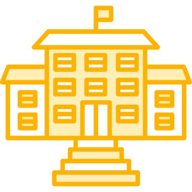 bina simgesi, modern illüstrasyon