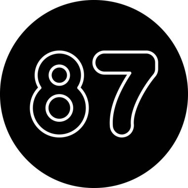 Bir 879 simgesinin vektör illüstrasyonu