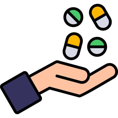 Hap ve kapsüllerle el.