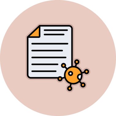 belge simgesi vektör illüstrasyonu