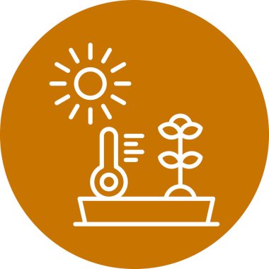 Güneş simgesinin vektör illüstrasyonu