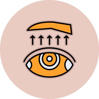 Göz. Web simgesi basit illüstrasyon