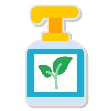 Cam kavanozda bir şişe sıvı.