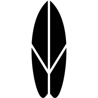 sörf tahtası simgesi vektör illüstrasyonu