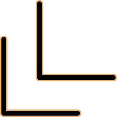 Bir harfin vektör illüstrasyonu