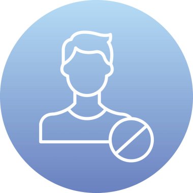 Avatar Adam simgesi. Basit resimleme