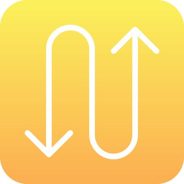 ok simgesi beyaz arkaplanda izole edildi