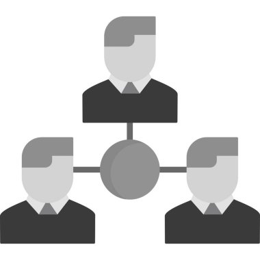 ağ bağlantısı düz simgesi, vektör, illüstrasyon