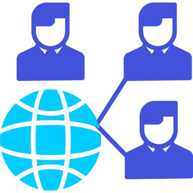 genel bağlantı simgesi, vektör illüstrasyonu basit tasarım