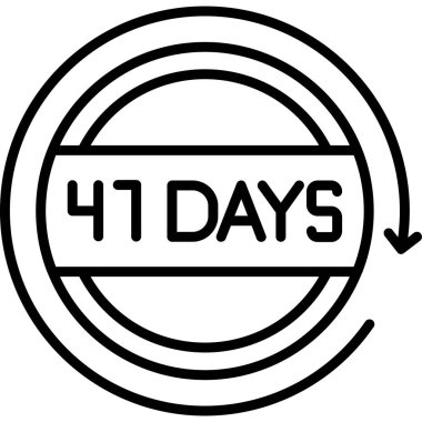 Satır tasarımında 45 günlük simge