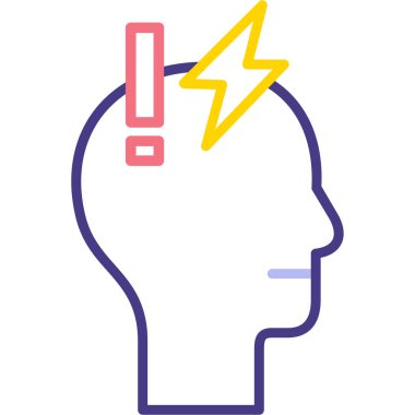 Bir fikrim var. Web simgesi basit illüstrasyon