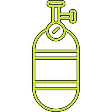 Yeşil bomba patlamaya hazır. vektör illüstrasyonu.