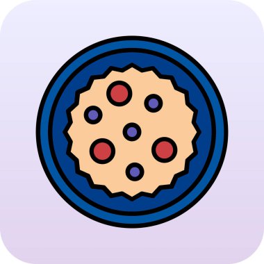 Bisküvi simgesi vektör illüstrasyonu