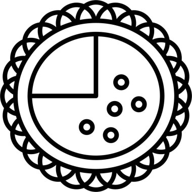 Siyah ve beyaz simgesinin vektör illüstrasyonu