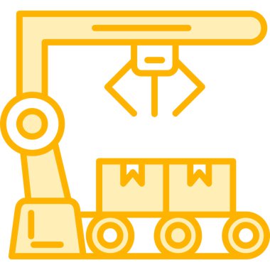 Vinç. Web simgesi basit illüstrasyon