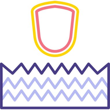 Çizgi film arkaplanının vektör çizimi