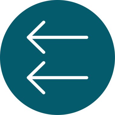 Yönlendirme vektörü simgesi. biçim düz çizgi sembolü, simge mavi renk, beyaz arkaplan.