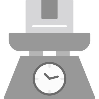 Çalar saat simgesi düz tasarım