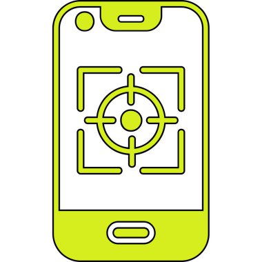 akıllı telefon simgesi vektör illüstrasyonu