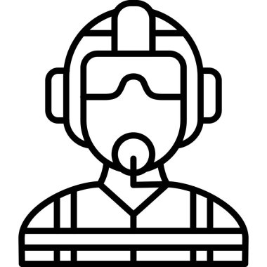 astronot adam astronot simgesi