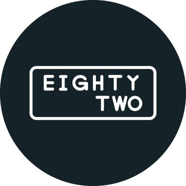 7 numaralı simge beyaz arkaplanda izole edildi