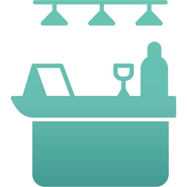 Restoran ve kafe ikonunun vektör çizimi. Stok için kafe ve şarap vektör simgesi koleksiyonu.