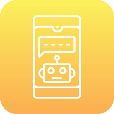 Sohbet simgesi vektör illüstrasyonu