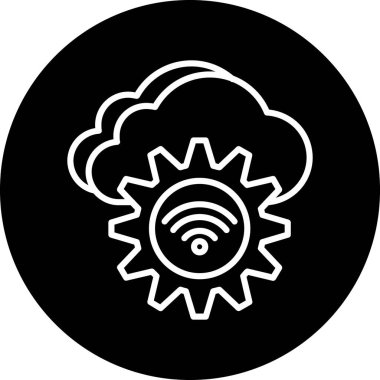 veri bulut hesaplama simgesi modayı izole ederek