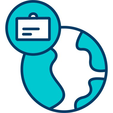 Küresel simge vektör illüstrasyonu