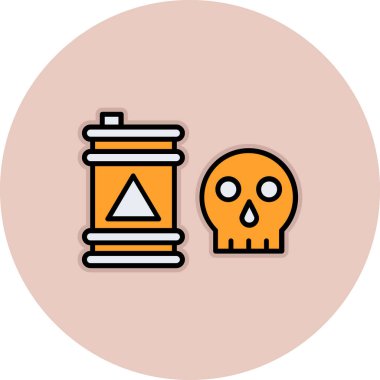 Cadılar Bayramı vektör simgesi modern basit illüstrasyon