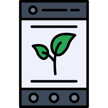 mobil uygulama simgesi vektör illüstrasyonu