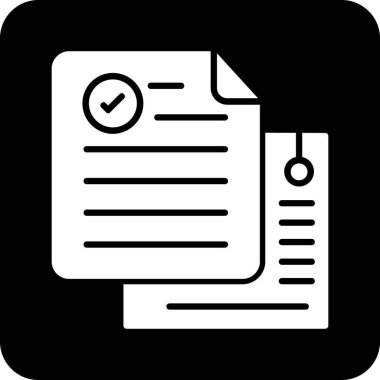 belge simgesi, vektör çizimi